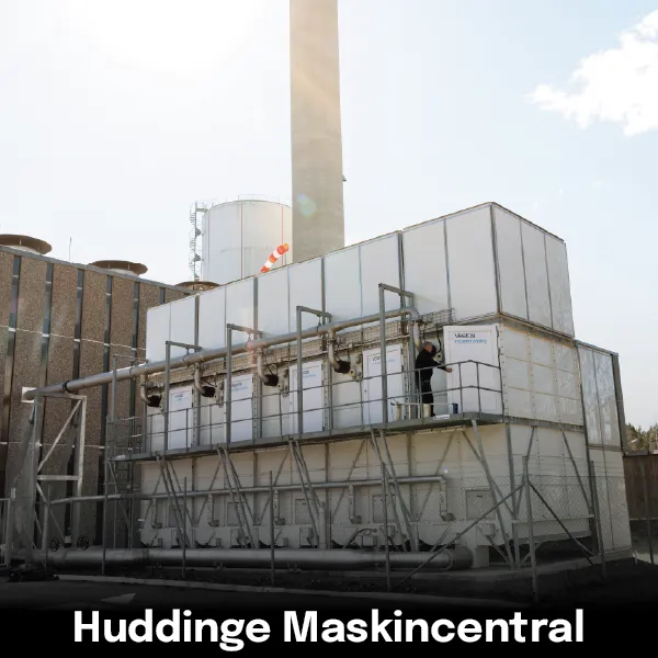 Bild på Huddinge Maskincentral där Kylmontage har gjort totalentreprenad.